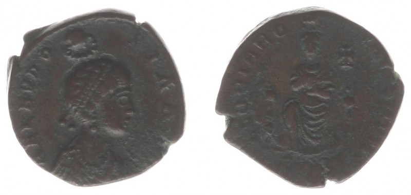 Eudoxia (Wife of Arcadius) - AE Centenionalis (Antioch AD 400-402, 2.79 g) - AEL...