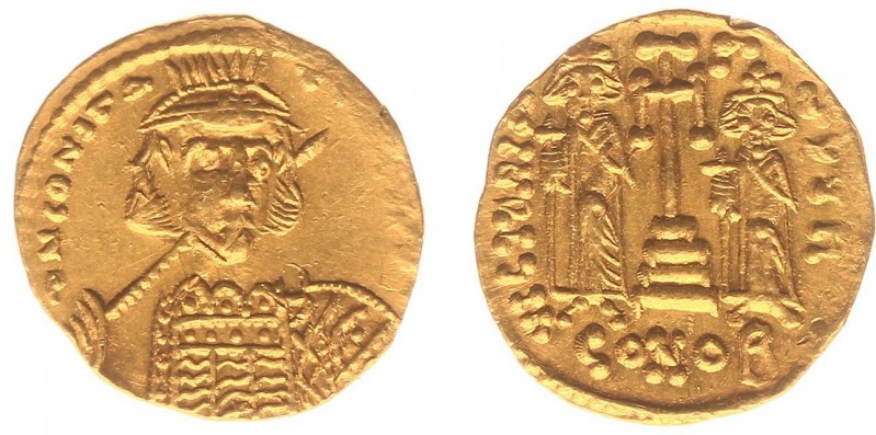 Constantinus IV Pogonates (668-685) - AV solidus (Constantinople, 4.29 g) - Helm...