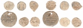 Leads and seals - Lot of 6 Byzantine lead seals 11/12th century showing Christ or Saints