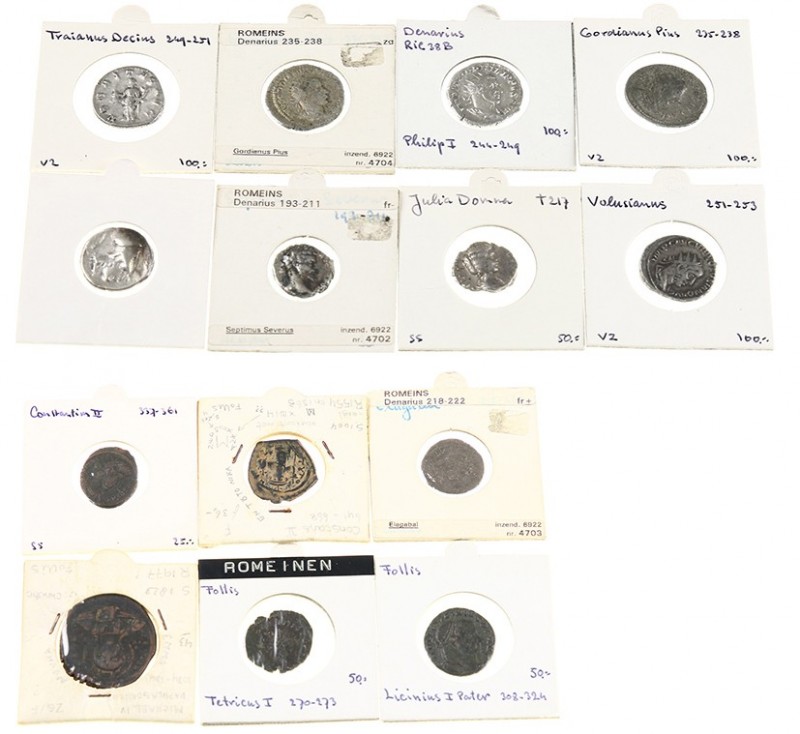Greek / Hellenistic coinage - A mixed lot with 6 Roman Antoniniani (Traianus Dec...