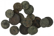 Greek / Hellenistic coinage - Lot with c. 17 x AE Greek coins, several era's, denominations and grades - study!