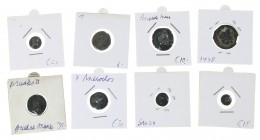 Greek / Hellenistic coinage - A small lot with 8 ancient mainly Greek bronzes, undetermined, including Zeugitana (Tanit), for study, in several grades