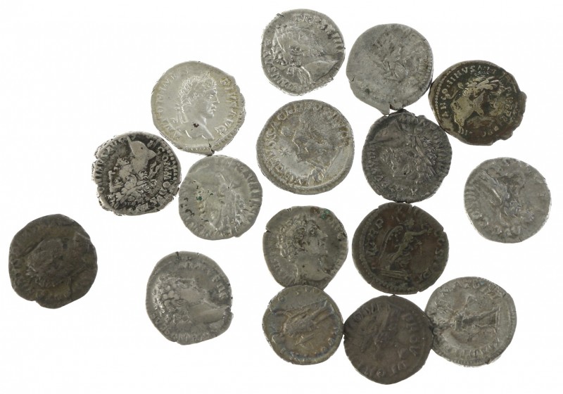 Roman coinage - A nice collection of Roman Denarii: Marcus Aurelius, Caracalla, ...