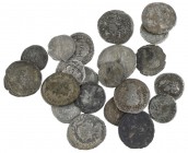 Roman coinage - Lot with Roman silver coins: 8 Antoniniani (Gordianus III, Traianus Decius, Otacilia Severa, Her. Etruscilla etc.), 12 Denarii (Gordia...