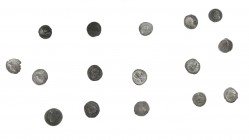 Roman coinage - A small lot with Roman Denarii: Vespasianus, Lucius Verus, Hadrianus, Nerva, Ant. Pius, Commodus, Lucilla, Julia Maesa etc.etc - total...