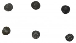 Roman coinage - A small lot with Roman Denarii: Vespasianus (simpulum, sprinkler, jug and lituus), Titus (Venus holding helmet), Lucius Verus (captive...