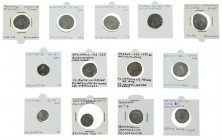 Roman coinage - A lot with Roman silver coins: 8 Antoniniani (incl. 4 x Gordianus III, 2 x Probus, Gallienus and Philippus I) and 5 Denarii (Traianus,...