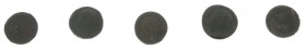 Roman coinage - A small lot with 5 Roman Asses/Dupondii: 4 x Hadrianus (RIC 597d, 796, 668 and 656) and 1 x Traianus (RIC 434) - totally 5 bronzes in ...