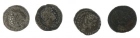 Roman coinage - A small lot with 3 Roman Denarii: Commodus (Libertas, RIC 241), Hadrianus (travel series, ASIA, RIC 301) and Marcus Aurelius (PROV DEO...