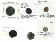 Miscellaneous - A mixed lot of several ancient coins including 2 Byzantine Aspron Trachys, an AE Hemilitron of Syracuse, an AE Dirham of the Atabegs o...