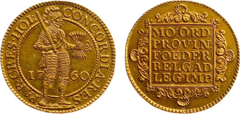 Holland Provincie (1581-1795) - Dubbele Gouden Dukaat 1760 (CNM 2.28.52 / HPM Ho...