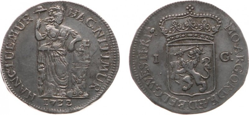 West-Friesland (het Gewest 1581-1795) - 1 Gulden 1732 variant met NITIMVUR en TU...