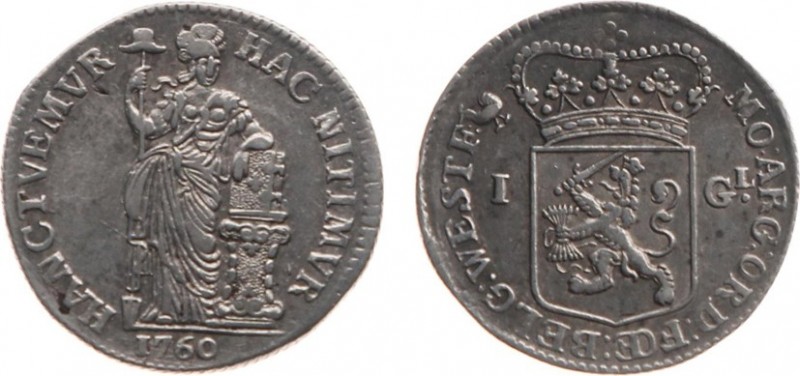 West-Friesland (het Gewest 1581-1795) - 1 Gulden 1760 mmt. Haan (CNM 2.46.56 / D...