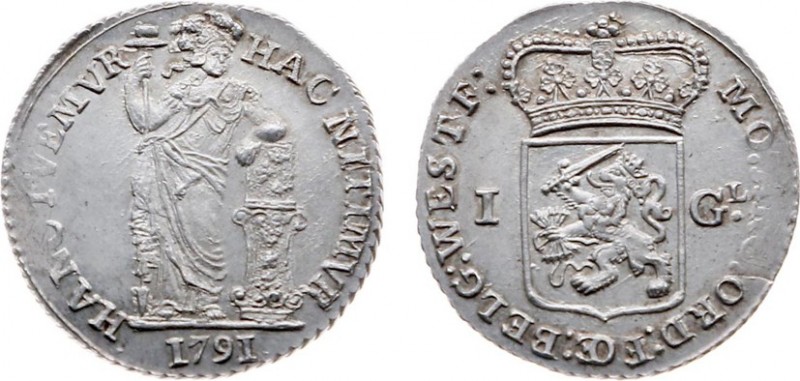 West-Friesland (het Gewest 1581-1795) - 1 Gulden 1791 (Delm. 1180 / CNM 2.46.57 ...