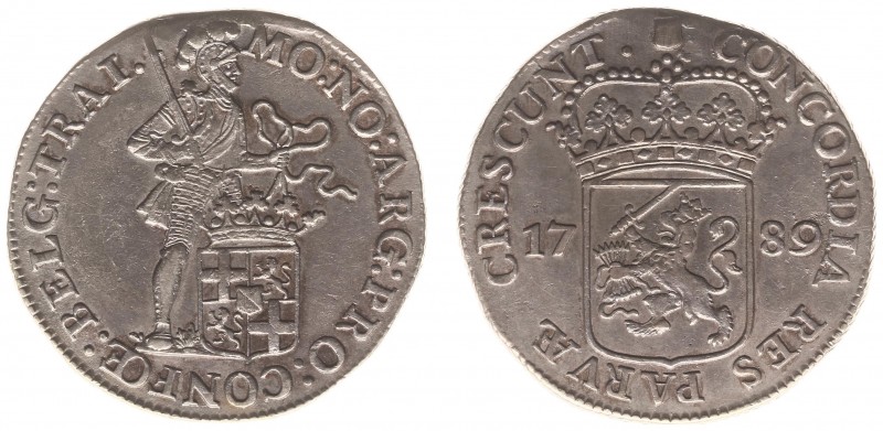 Utrecht Provincie (1581-1795) - Zilveren Dukaat 1789 kabelrand (Delm. 982 / CNM ...