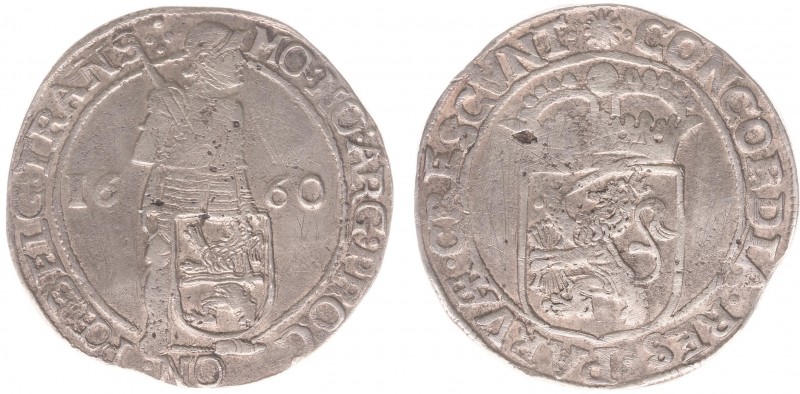 Overijssel Provincie (1581-1795) - Zilveren Dukaat 1660 mmt. Zon (Delm. 986 / CN...