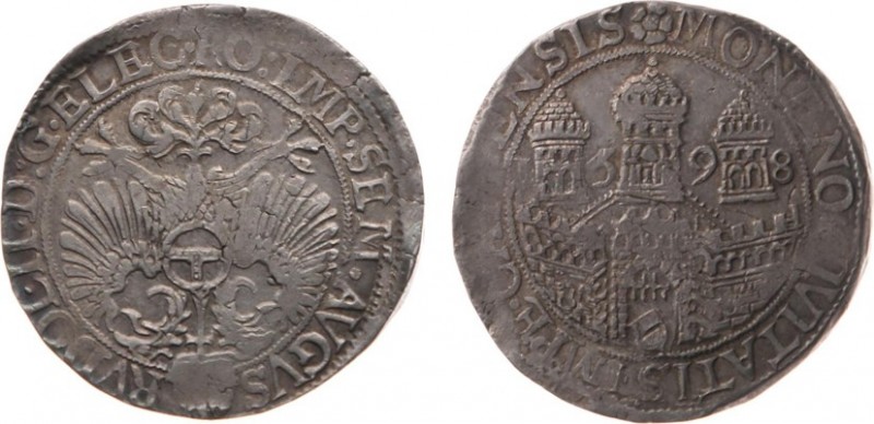 Overijsselse Steden - Kampen - Arendsrijksdaalder 1598 op naam van Rudolph II (D...