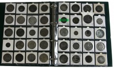Album met verzameling munten Provinciaal zilver wo. Roosschellingen, Flabbe, X Stuiver, Florijnen, (½) Leeuwendaalders, 3 Gulden stukken, Zilveren Duk...