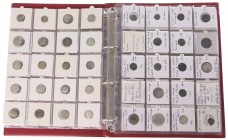 Album met koperen en zilveren munten Noordelijke en Zuidelijke Nederlanden 15e-18e eeuw wo. Penningen, Duiten Deventer, Groningen, Thorn, Utrecht wo. ...