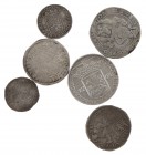 Doosje munten Provinciaal zilver wo Daalders en Leeuwendaalder West-Friesland, Zilveren Dukaat Zeeland, X-Stuiver, etc. - Totaal 5 stuks