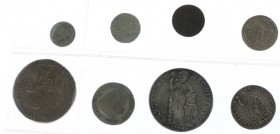 Doosje munten Provinciaal wo. Leeuwendaalder, X-Stuiver, 3 Gulden, etc.