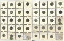 Album met collectie koperen munten vnl. Provinciale Duiten wo. Groningen, Friesland, Utrecht, Batenburg, Reckheim, etc. + iets Zuidelijke Nederlanden