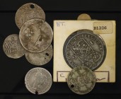 Doosje munten Provinciaal wo. 1 Gulden 1794 Utrecht, Leicesterstoter Gelderland, etc.