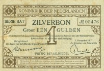 Netherlands - 1 Gulden 1916 Zilverbon (Mev. 02-2b/ AV 2.2b) - 1.11.1917 - ZF