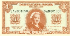 Netherlands - 1 Gulden 1945 Muntbiljet (Mev. 06-1c / AV 6.1c.2) - UNC
