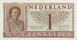 Netherlands - 1 Gulden 1949 Muntbiljet (Mev. 07-1a / AV 7.1a.2) - 2e cijfertype - UNC