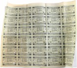 Netherlands - Vel met 2½ Gulden Zilverbon 31.3.1916 serie A t/m Z 18648 + serie BA, CA, CB en DA 18648 (vgl. PL11.p1b / Mev. 10-2a+2b, voorheen Mev. 1...