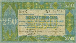 Netherlands - 2½ Gulden 1922 Zilverbon (Mev. 12-1a (12-4a) / AV 10.4a) - 1.5.1922 - F/ZF