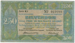 Netherlands - 2½ Gulden 1922 Zilverbon (Mev. 11-3 (12-3) / AV 10.3) - 1.10.1920 - ZF-