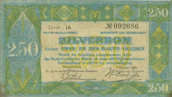Netherlands - 2½ Gulden 1922 Zilverbon (Mev. 12-3 (12-6) / AV 10.6) - 1.10.1923 - ZF