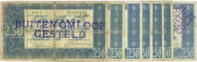 Netherlands - 2½ Gulden 1938 Zilverbon (Mev. 13-1a / AV 11.1a) - Buiten Omloop gestempeld, tot. 7 exemplaren - FR tot F/ZF
