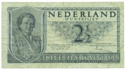 Netherlands - 2½ Gulden 1949 Muntbiljet - 3 letters 6 cijfers - (Mev. 16-1a / AV. 14.1b) - serie AAG - FR