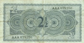 Netherlands - 2½ Gulden 1949 Muntbiljet (Mev. 16-1a / AV 14.1b) Serie AAA - F/ZF