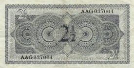 Netherlands - 2½ Gulden 1949 Muntbiljet - 3 letters 6 cijfers - (Mev. 16-1a / AV. 14.1b) - serie AAG - ZF-