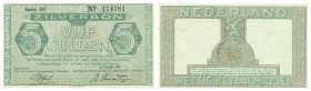 Netherlands - 5 Gulden 1944 Zilverbon (Mev. 22-1c / AV 17.1b.2) - UNC/UNC-
