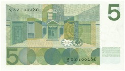 Netherlands - 5 Gulden 1966 Vondel I invulserie (Mev. 23-1a / AV 18.2a) Replacement # 5 ZZ 100286 - UNC-
