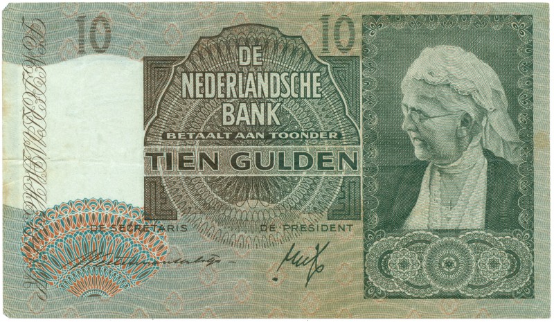 Netherlands - 10 Gulden 1940 I Emma (Mev. 41-1 / AV 30.1) - ZF / Totaal 2 stuks