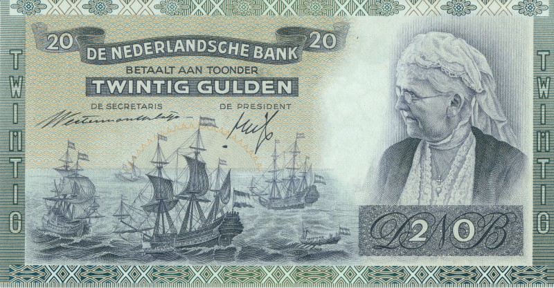 Netherlands - 20 Gulden 1939 Emma (Mev. 58-1 / AV 41.1b.3) - met vaste datum 19 ...