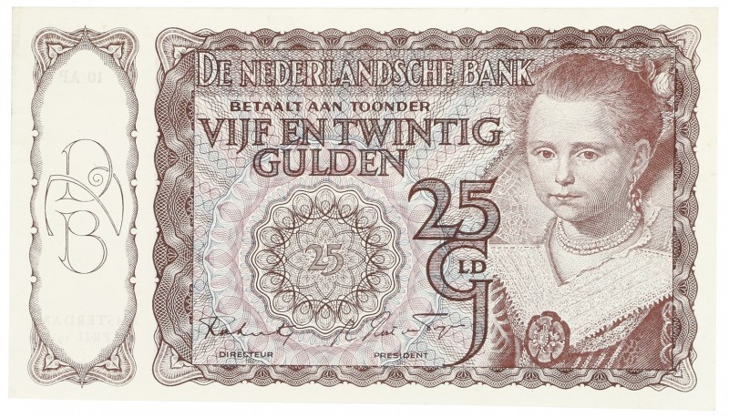 Netherlands - 25 Gulden 1943 I Prinsesje II (Mev. 78-1b / AV 50.1b) - UNC-