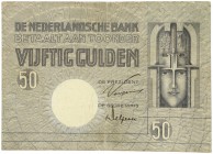 Netherlands - 50 Gulden 1929 Minerva (Mev. 96-1a/AV 64.1a) - handtekening in bruin/zwart - FR