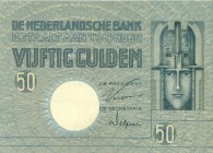 Netherlands - 50 Gulden 1929 Minerva (Mev. 96-1b / AV 64.1b) - PR+ / mooi exemplaar