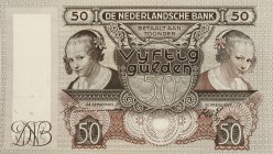 Netherlands - 50 Gulden 1941 Oestereetster (Mev. 97-1 / AV 65.1 / PL80.a) - UNC/UNC-