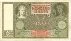 Netherlands - 100 Gulden 1930 Vrouwenkop (Mev. 117-3 / AV 81.3b) - REPLACEMENT #DJ 101170 - ZF/PR