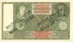 Netherlands - 100 Gulden 1930 Vrouwenkop (Mev. 117-5 / AV 81.4b.2) - Buiten omloop gestempeld - UNC