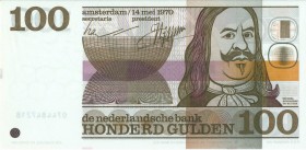 Netherlands - 100 Gulden 1970 De Ruyter (Mev. 122-1 / AV 86.1a) - wigvormige snijtekens - UNC/UNC-