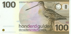 Netherlands - 100 Gulden 1977 Snip (Mev. 123-1 / AV 87.1a.1.1) - UNC